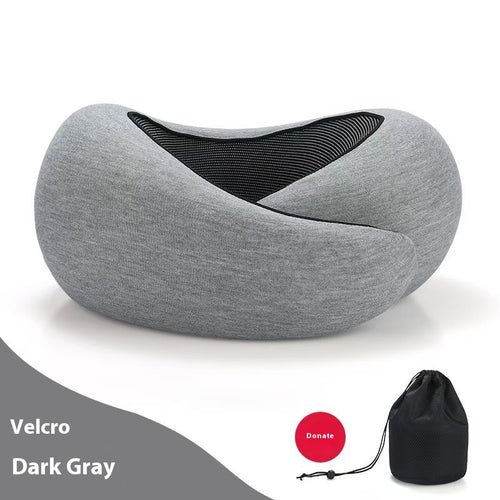 Memory Foam Neck Pillow in Grey
