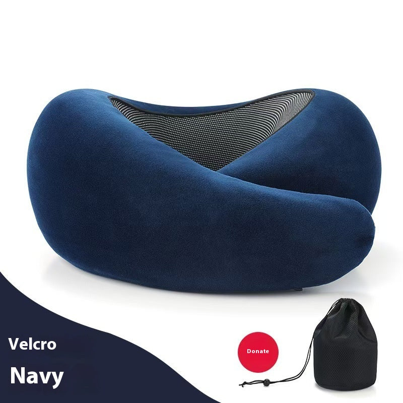 Memory Foam Neck Pillow in Navy