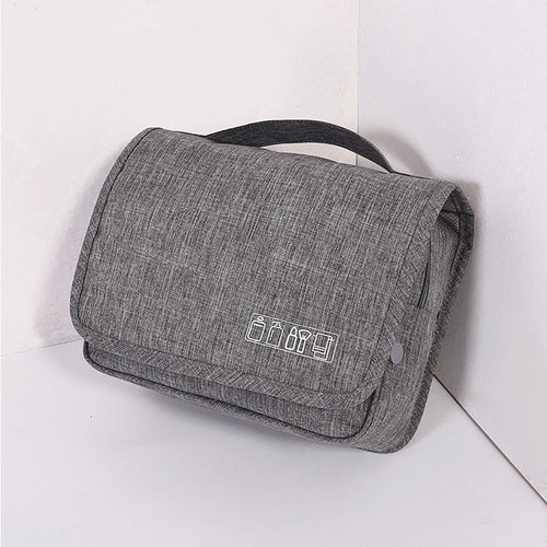 Hanging Toiletry Bag in Grey