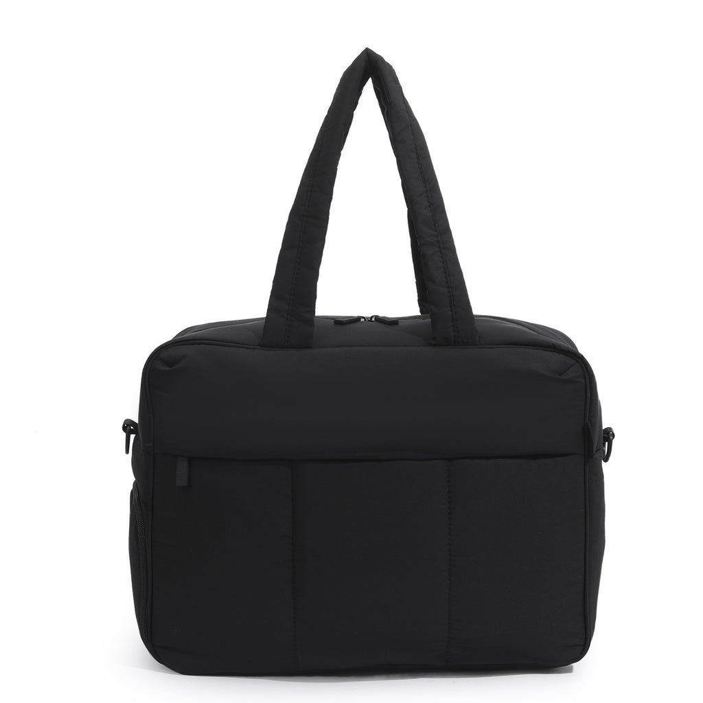 Puffer Weekender in Black